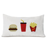 Beaded Happiest Meal Pillow Cover