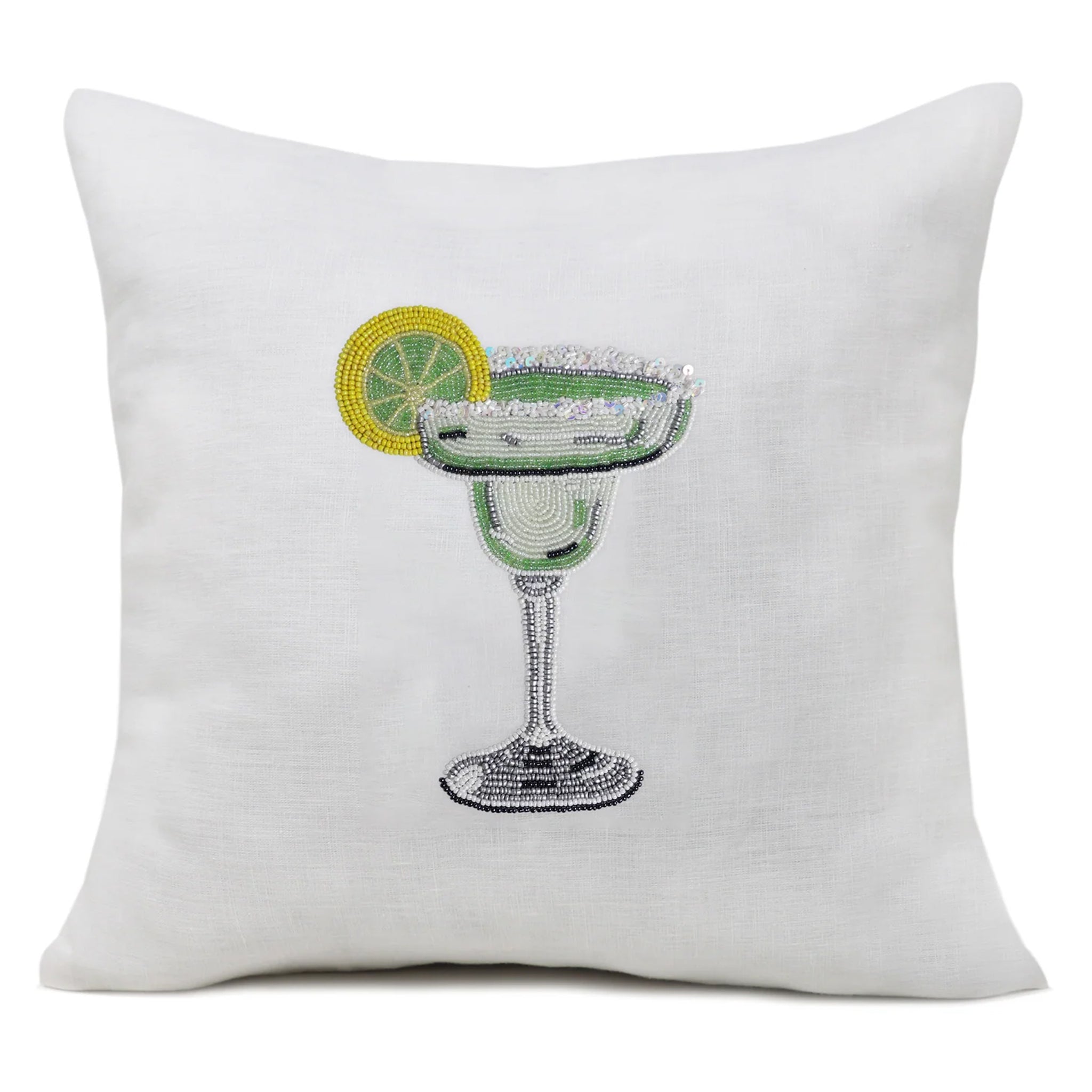 Cocktail Pillow Cover, Drinks Pillow Cover