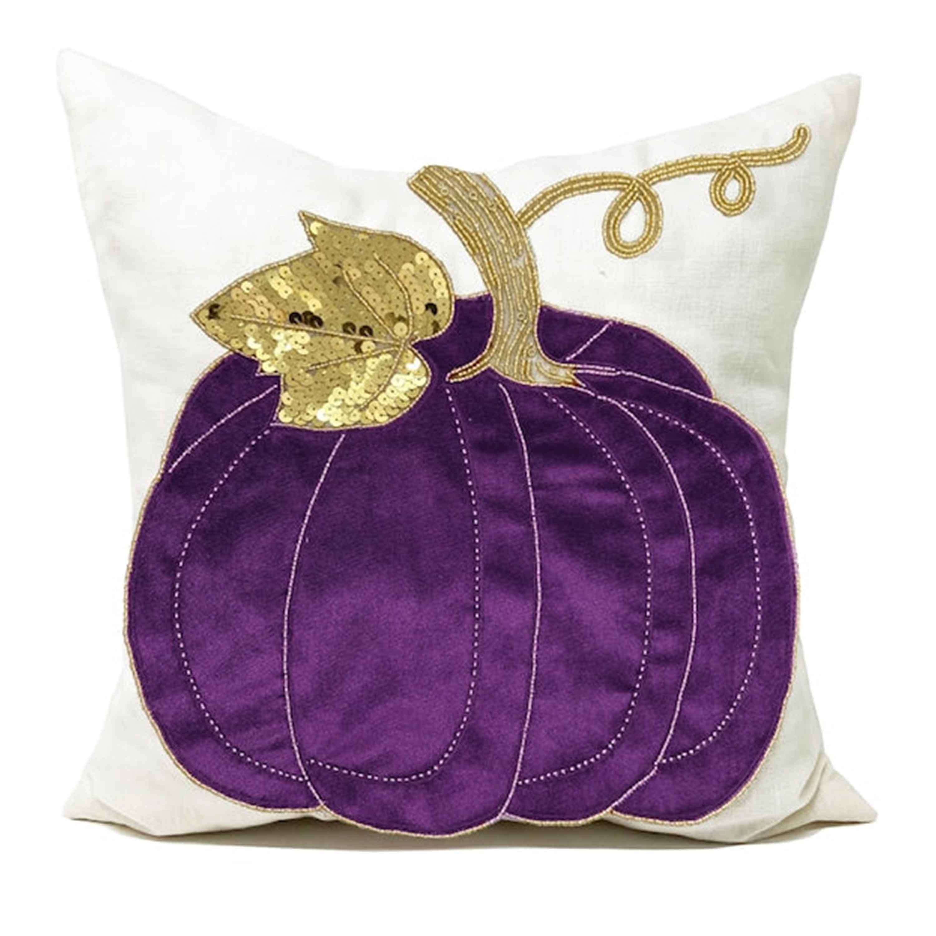 Pink Pumpkin Pillow Cover