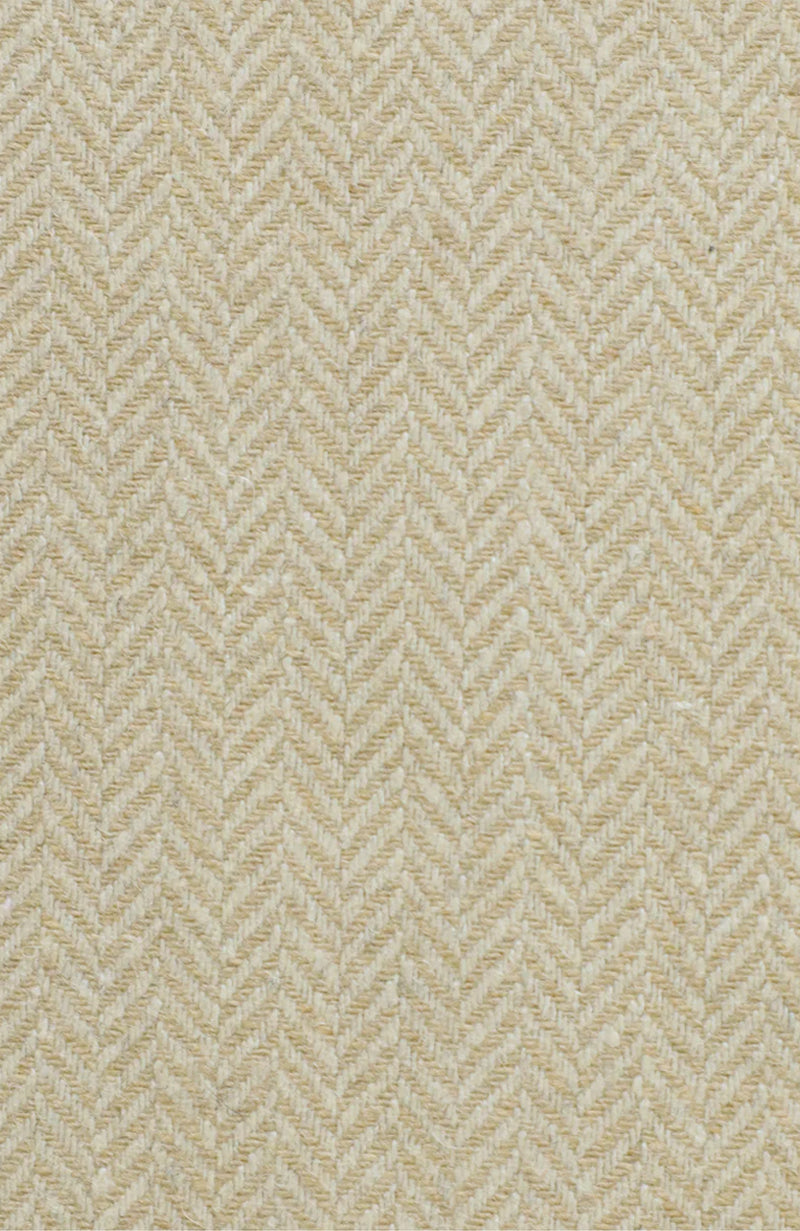 Gray Chevron Leather Tab Wool Curtain