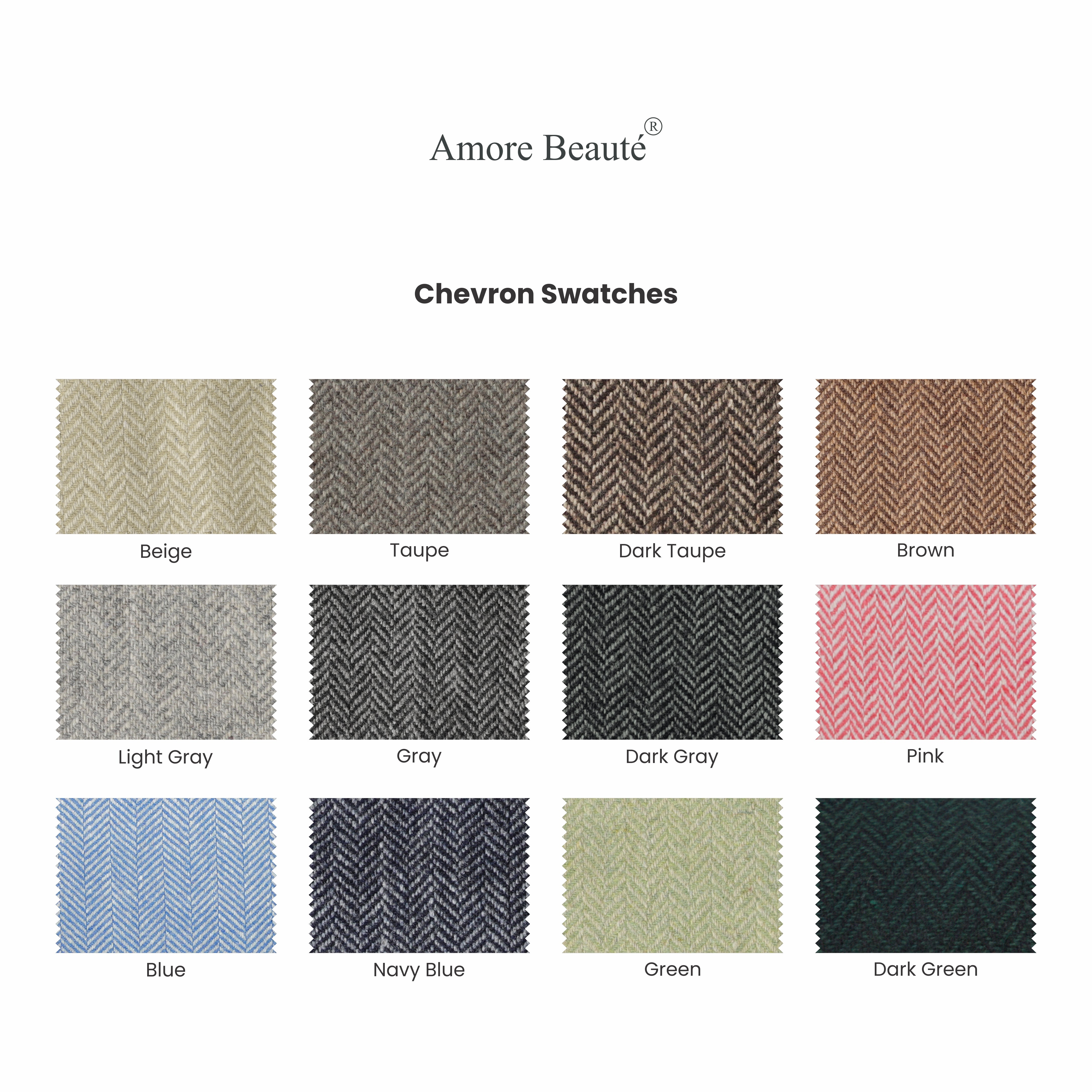 Chevron Wool Duvet Cover Set - Luxury Wool Bedding, US/UK/Europe Sizes