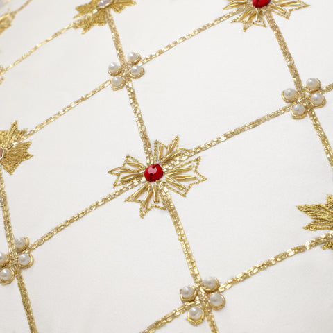 Gilded Elegance Christmas Pillow Cover