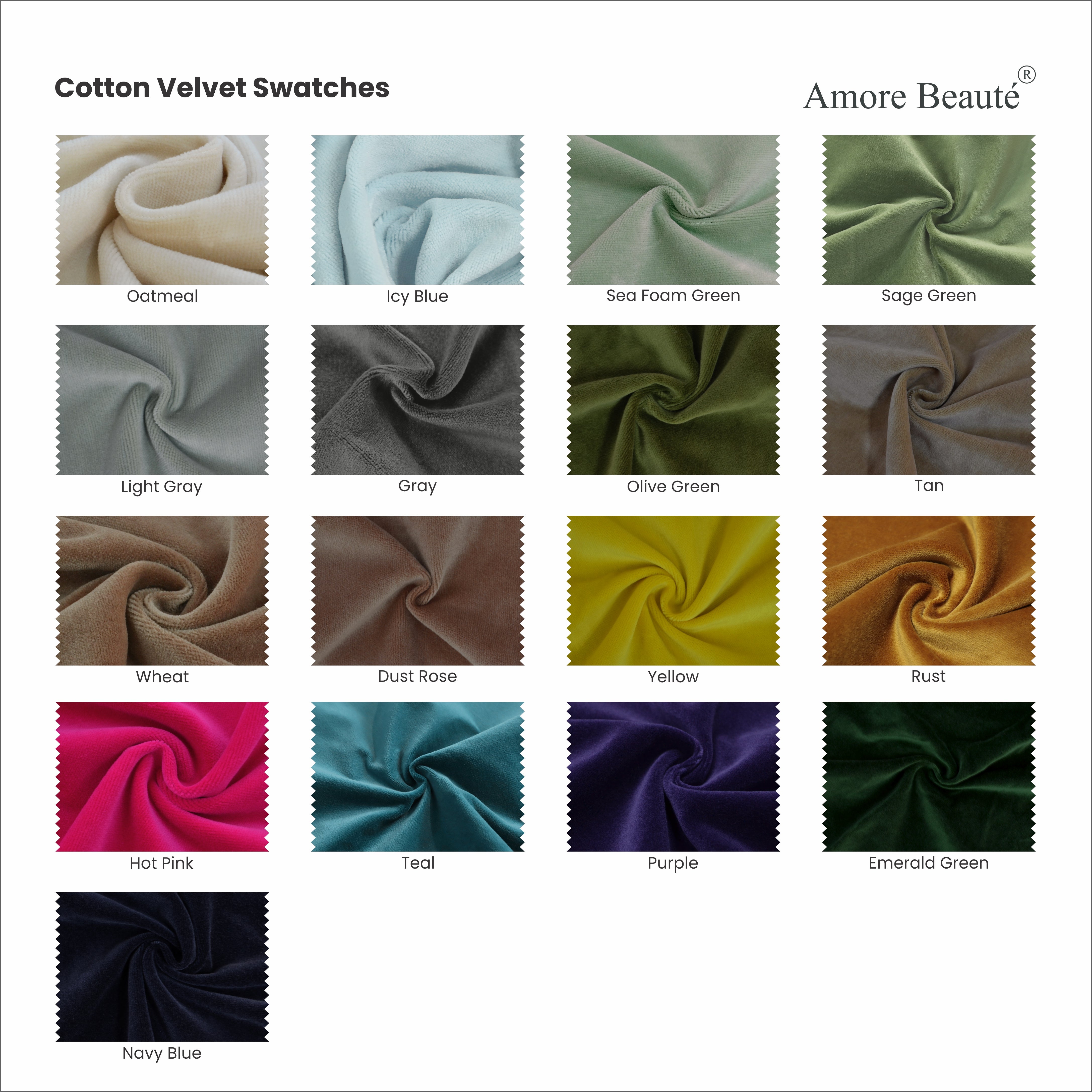 Triple Pleat Cotton Velvet Curtain