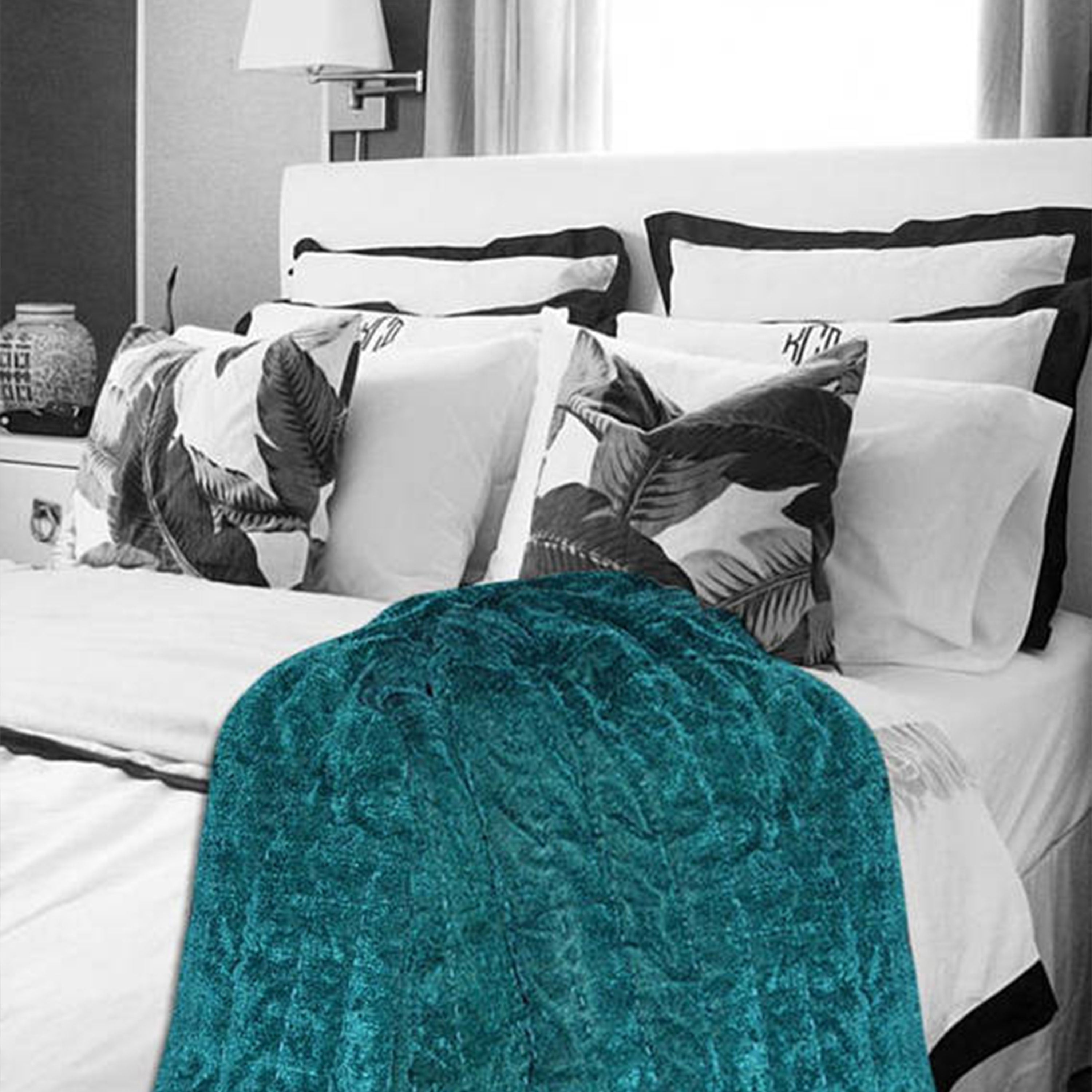 Traditional hand-quilted: This plush velvet quilt reverses to soft cotton, featuring precise hand stitching for unique texture and a tonal finish.