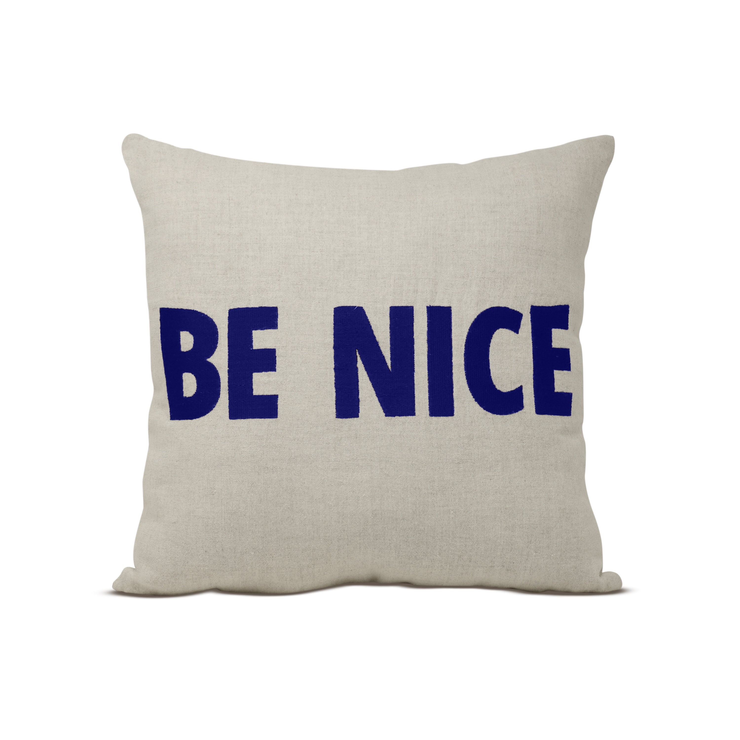 Be Nice Pillow Cover, Custom Message Pillow Case