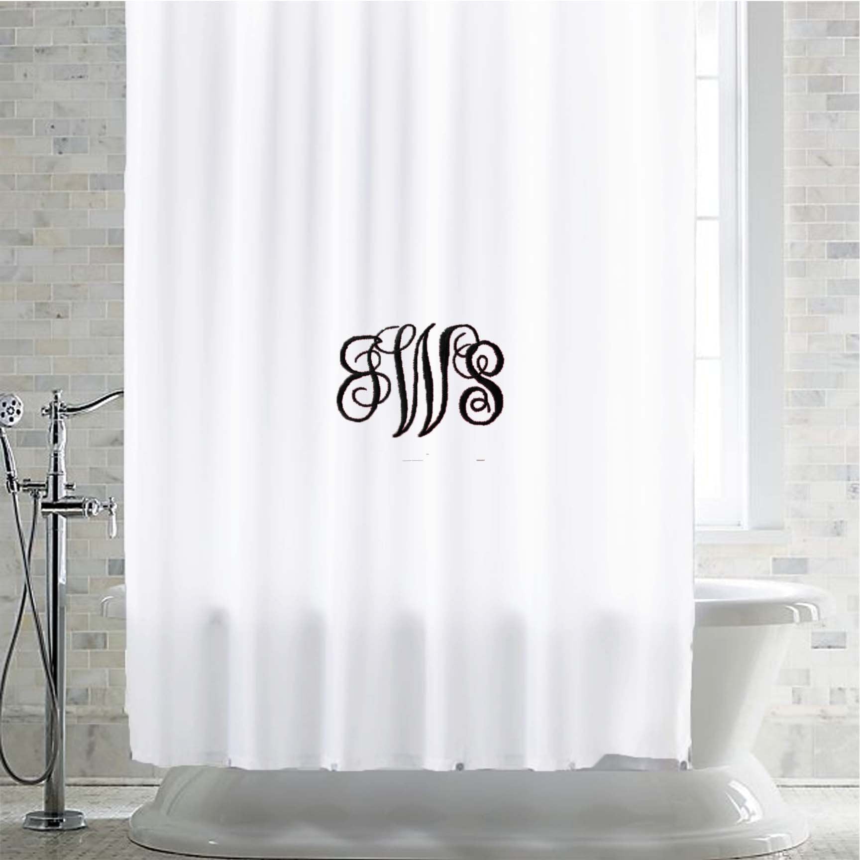 Monogram Shower Curtain