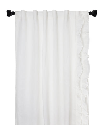 Linen Ruffle Curtains