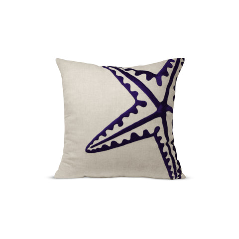 Oceanic theme embroidered throw pillow covers, Discount Throw Pillows