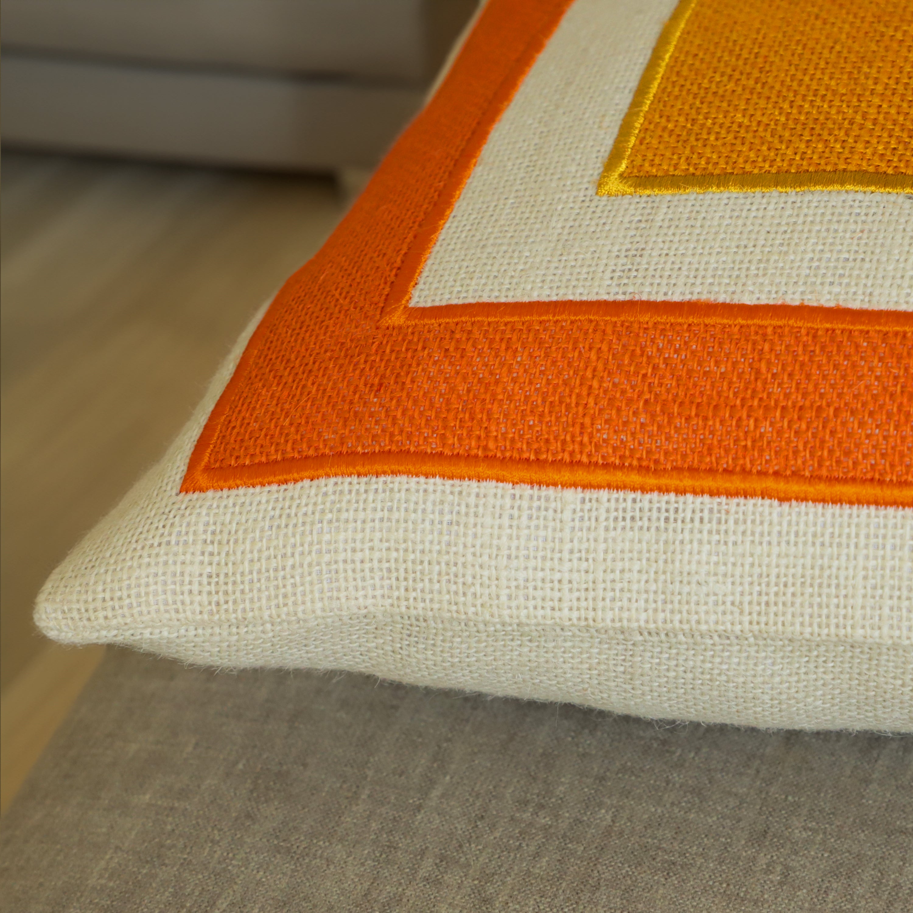 Custom Made Color Block Pillow Case