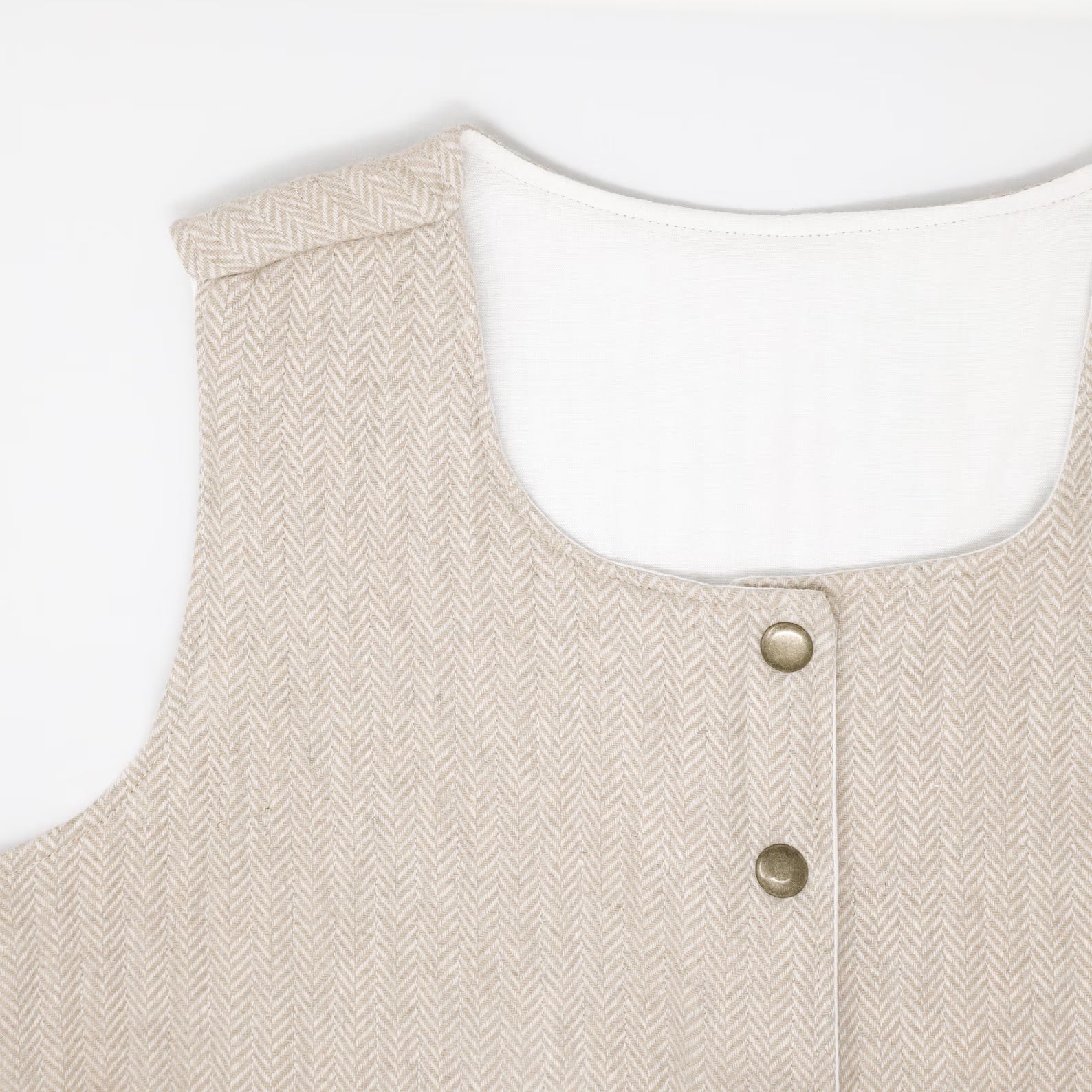 Bespoke Herringbone Tweed Women’s Vest