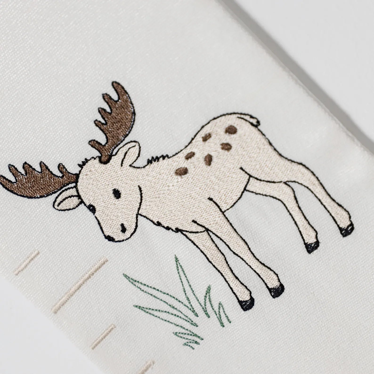 Personalized Woodland Growth Chart | Embroidered Canvas Height Chart for Boys & Girls