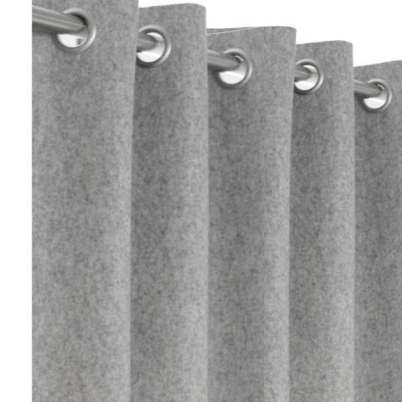 Amore Beaute Grey Wool Curtains