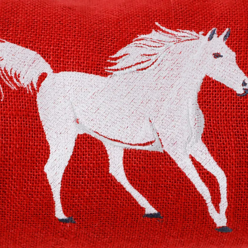 Personalized Burlap Yoga Mat Bag