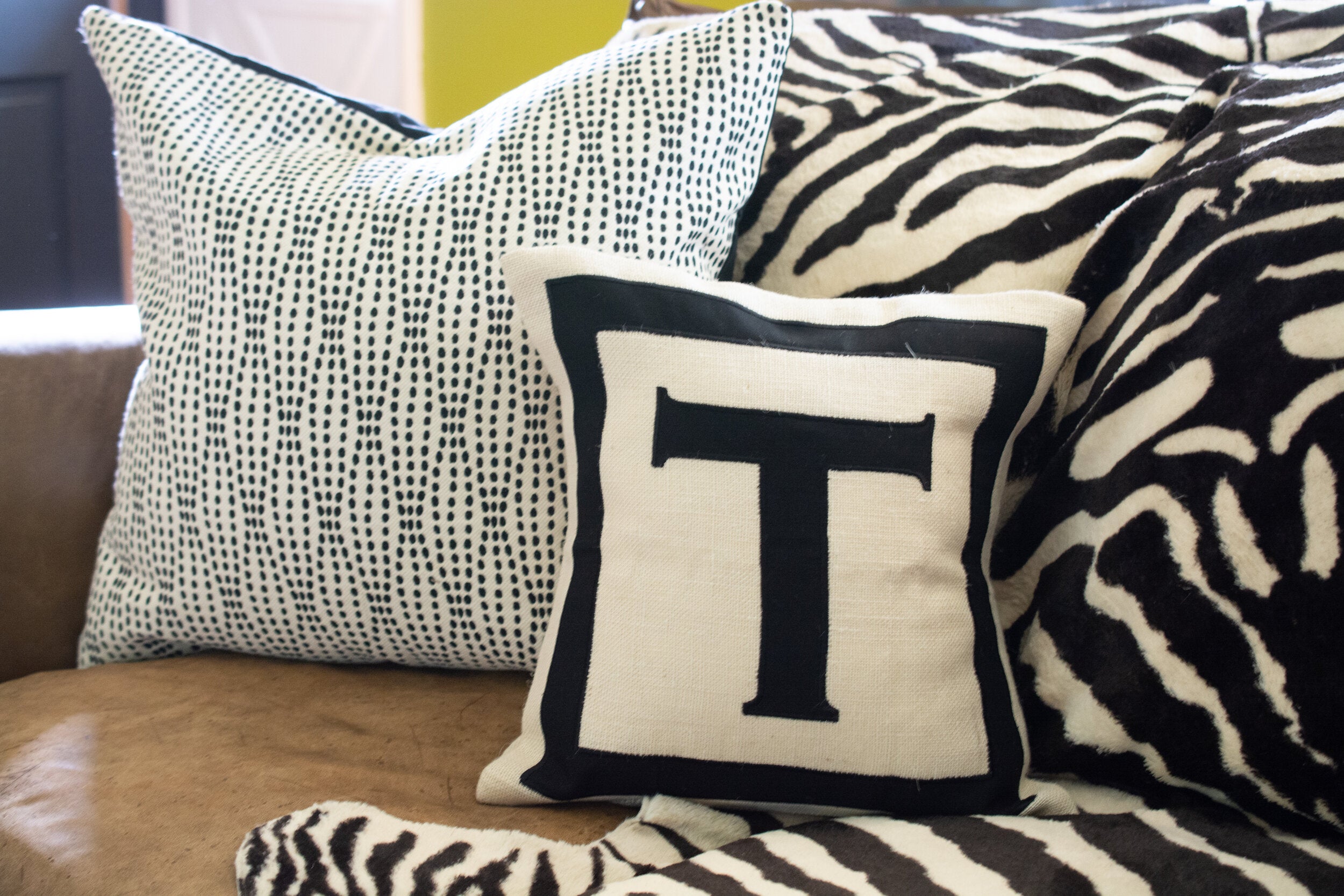 Personalized cotton outlet pillow