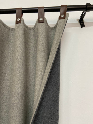 Custom Order For Joshua - One Double-layer Wool Felt Curtain With Eyelets