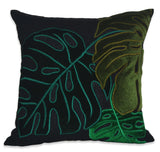 Amore Beaute Tropical leaves Pillow Cover, Monstera Leaves Pillow Cover, Linen Pillowcase, Velvet Pillow