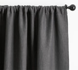 Amore Beaute Charcoal Gray Linen Curtains