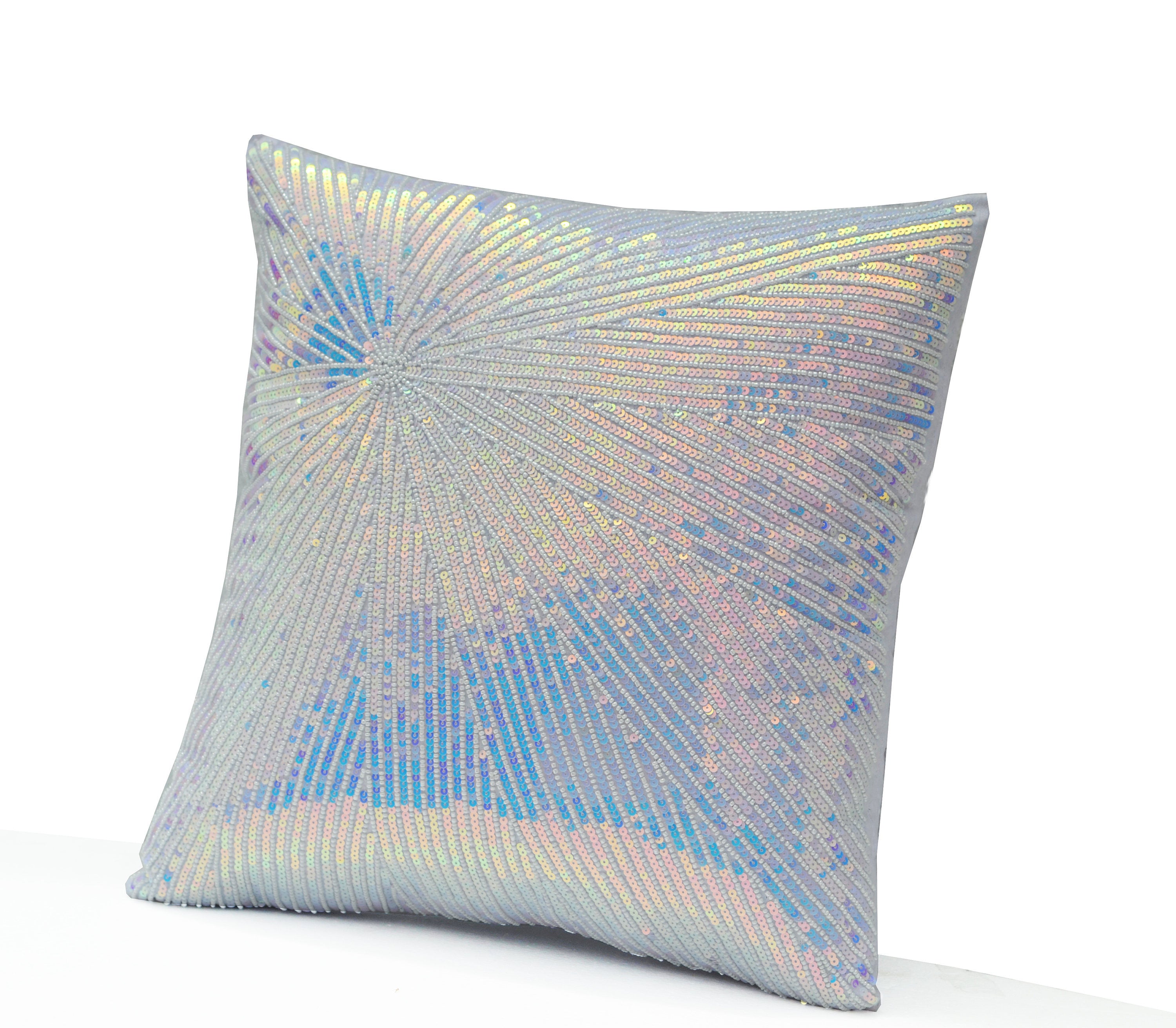 Decorative Glitter Throw Pillow