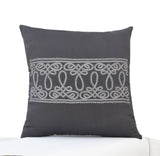 Fench Pillow, Gray Decorative Pillow