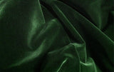 Amore Beaute Emerald Green cotton Velvet Fabric with rod pocket