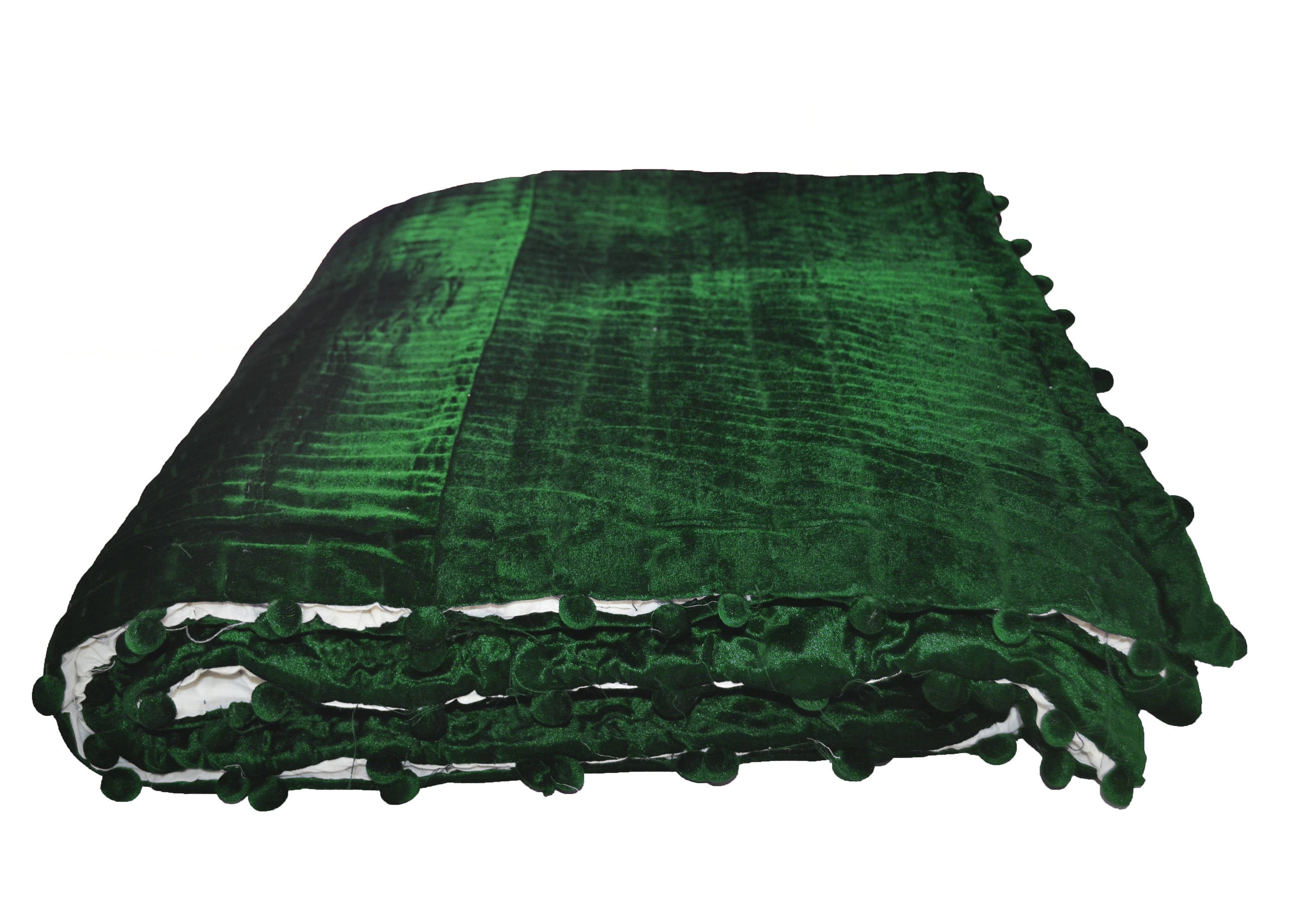 Dark green discount velvet throw blanket