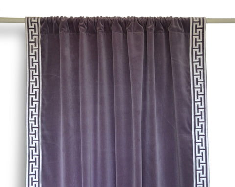 Where to Buy Greek Key Trim for Curtains - Veronika's Blushing