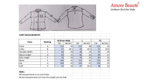 Custom Listing For Hide Uniform - Shirt, Skirt and Aprons