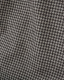 Brown Houndstooth Wool Curtain