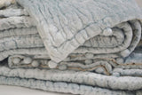 Amore Beaute soft plush icy blue velvet quilt is a very popular color choice.