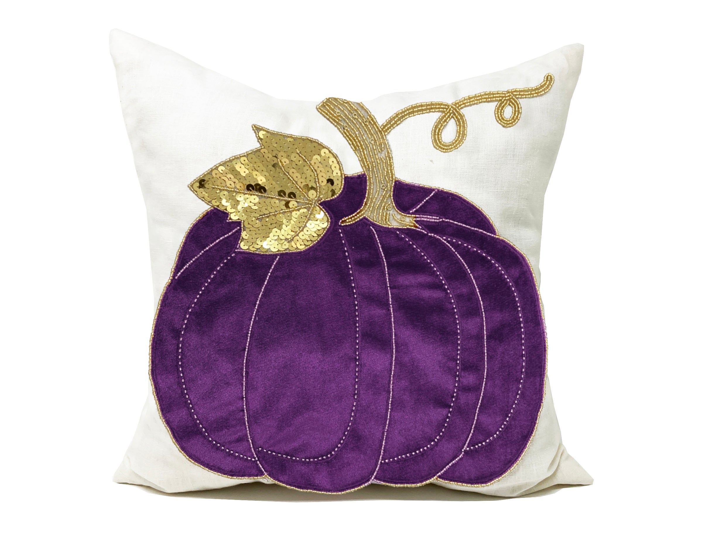 Amore Beaute Purple pumkin pillow cover