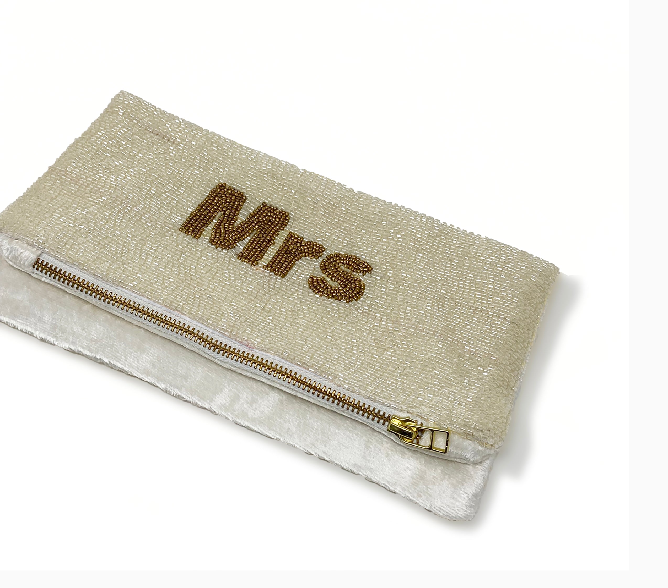 Personalised mrs clutch bag hot sale