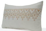 Amore Beaute Hand Embroidered Moroccan Design Throw Pillow Cover