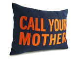 Amore Beaute call your mother throw pillow cover is cute reminder gift to your daughter or son who have just moved away from home.