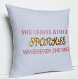 Amore Beaute Handcrafted decorative throw pillow cover with a sparkling attitude.