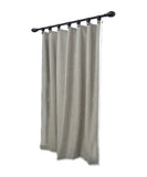 Light Gray Wool Felt Curtain With Trim