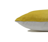Yellow Ombre Linen Pillow Cover