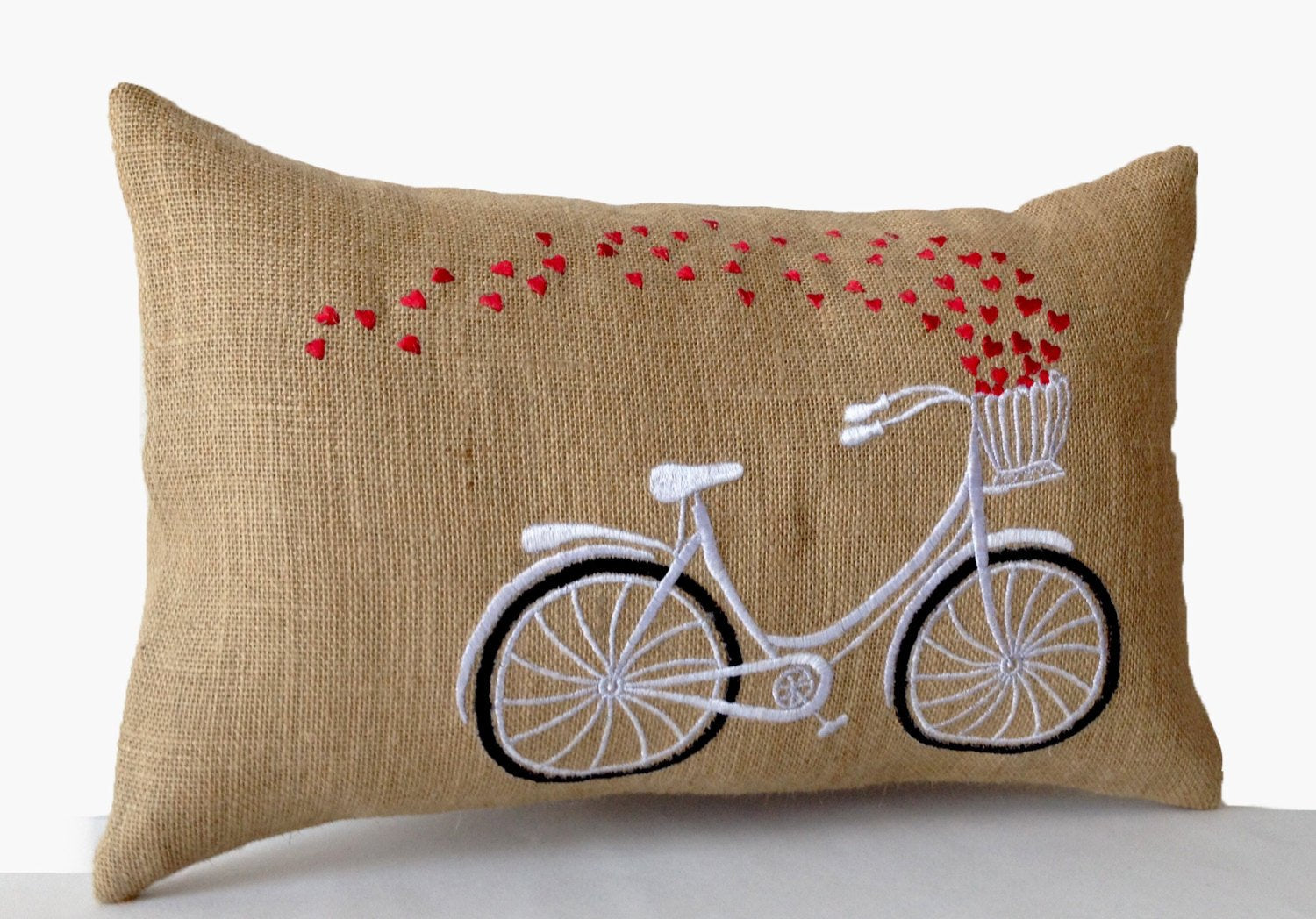 bicycle throw pillow