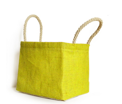 Amore Beaute Yellow Laundry Baskets, Dorm Laundry Bags, Baby Shower Gifts, Grey Laundry Baskets, Burlap Laundry Bin, Baby Room Baskets