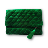 Amore Beaute Velvet Clutch quilting makes it on trend and super luxe.