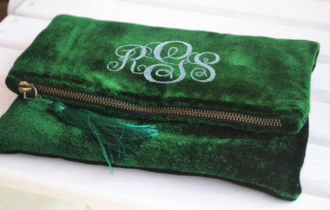 Amore Beaute Personalized Velvet Clutch