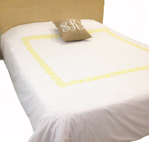 White embroidered queen size duvet covers