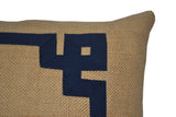 lumbar pillow in greek key pattern