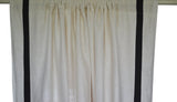 Amore beaute ivory linen curtain