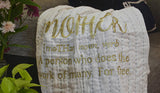 Amore Beaute Mother's Day Personalized Linen Throw Blanket