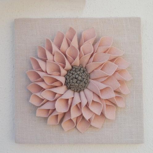 Blush Pink Flower Wall Art