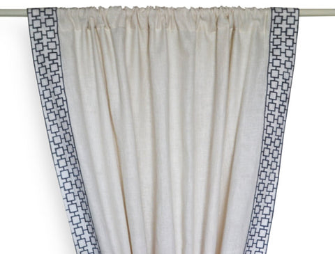 Amore beaute lattice embroidered curtains 