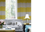 Yellow and ivory living room curtain, dorm curtain