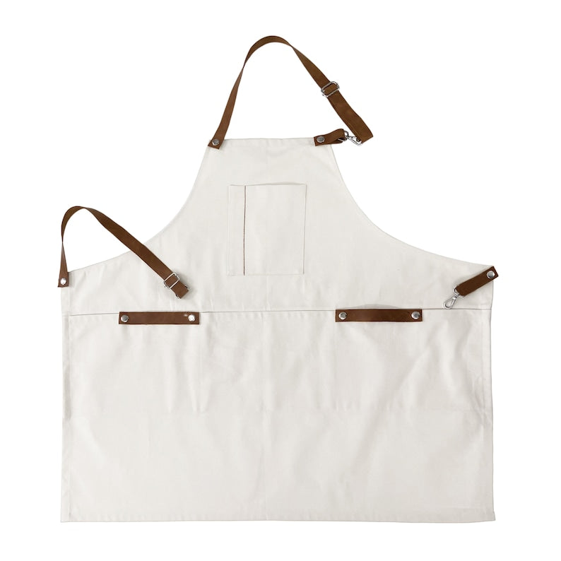 Apron With Adjustable/Removeable Leather Straps
