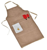 Personalize Burlap BBQ Aprons for Him and Her