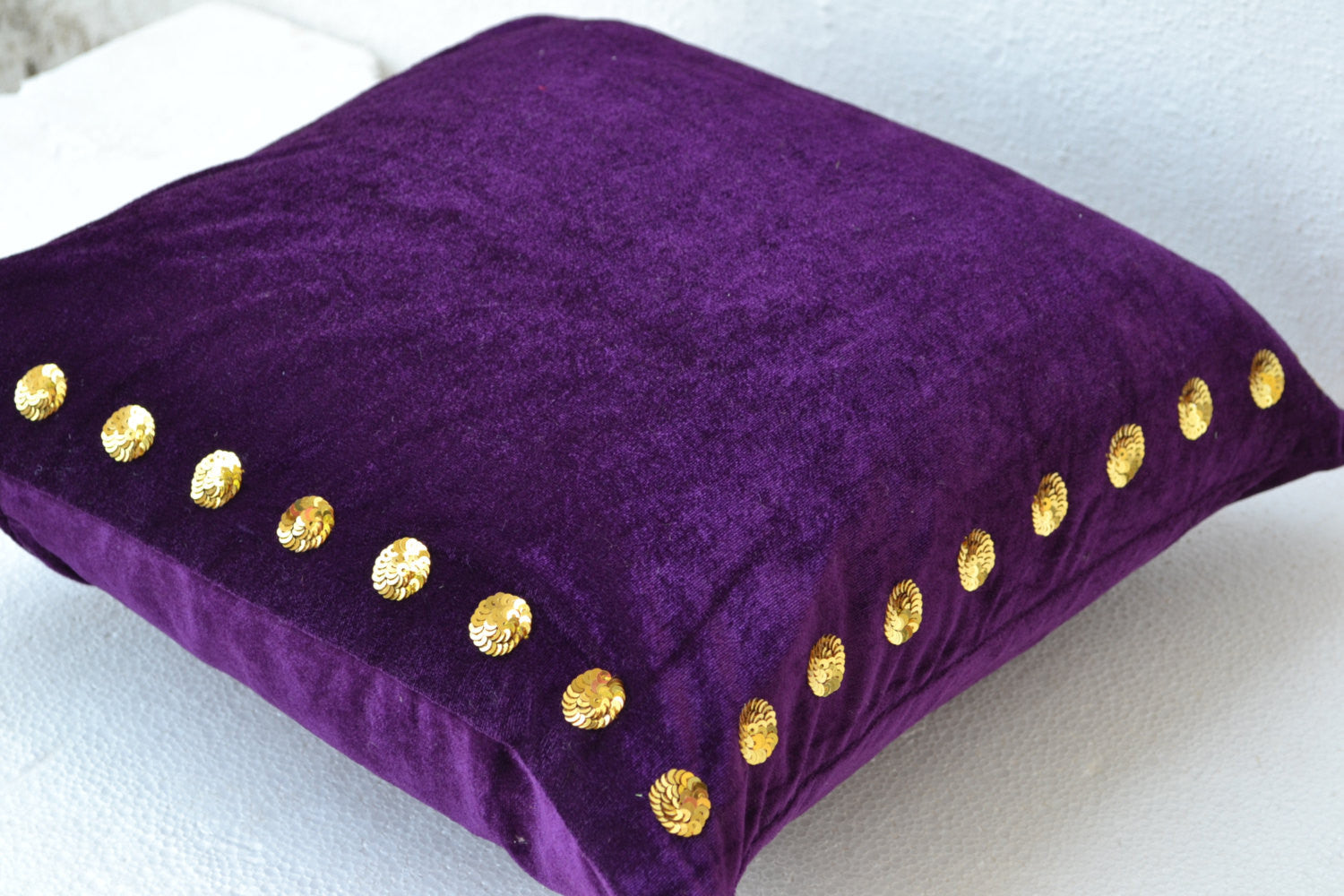 Purple throw pillowS, Luxury Bling Velvet throw pillows